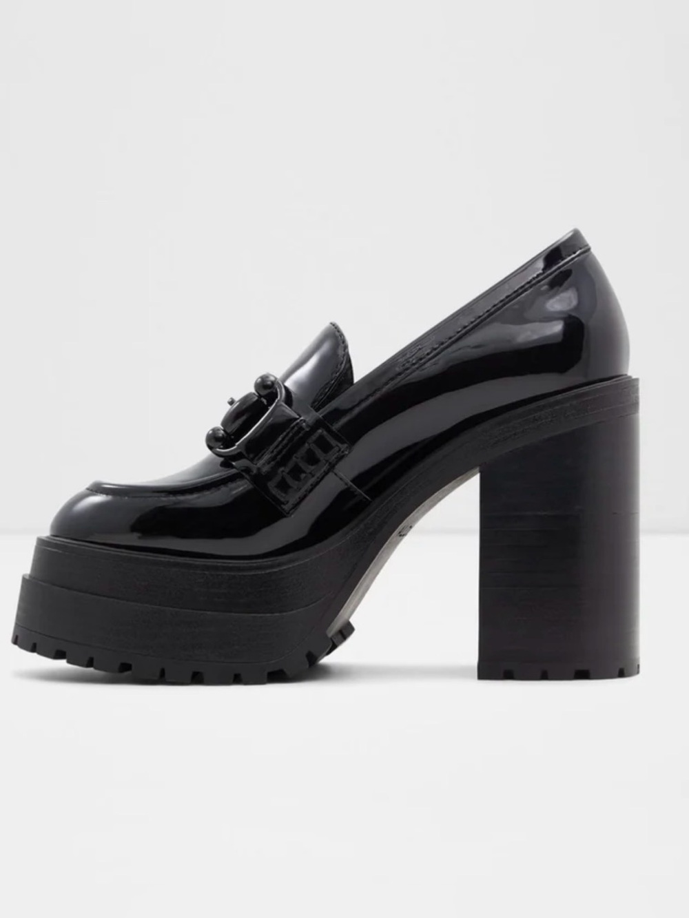 Aldo Glossy  Big Leap Platform Loafers